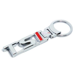 Metal Pendant Keychain Key Chain Ring Chrome For VW TSI CC Tiguan Passat Golf