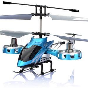 New AVATAR Z008 4CH 2.4G Metal RC Remote Control Helicopter LED Light GYRO Blue