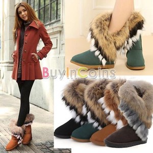 New Autumn Winter Women Snow Boots Ankle Boots Warm Fur Shoes 3 Colors
