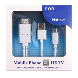 New Micro USB 3.0 MHL To HDMI 1080P HDTV Adapter Cable For Samsung Galaxy Note 3