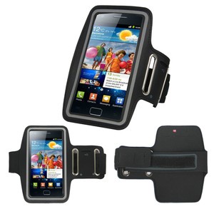 Running Sport Gym Armband Case Cover Pouch for Samsung Galaxy S2 II i9100 Black