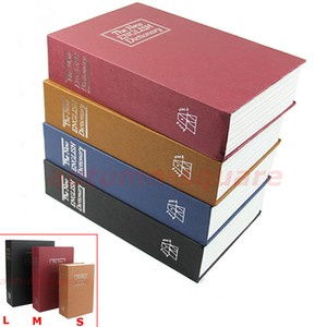 Security Dictionary Book Cash Money Jewelry Safe Storage Box Metal Case w lock