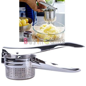 Stainless Steel Potato Masher Ricer Puree Fruit Vegetable Juicer Press Maker