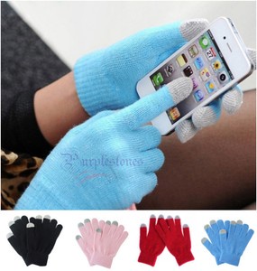 Unisex Touch Screen Stretchy Soft Warm Winter Gloves for Mobile Phone Tablet Pad