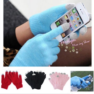 Unisex Women Men Touch Screen Soft Winter Gloves Warmer Smartphone Mobile Phone