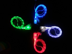 usb cable for iPhone5S with led light data cable USB charging cable for iphone5s