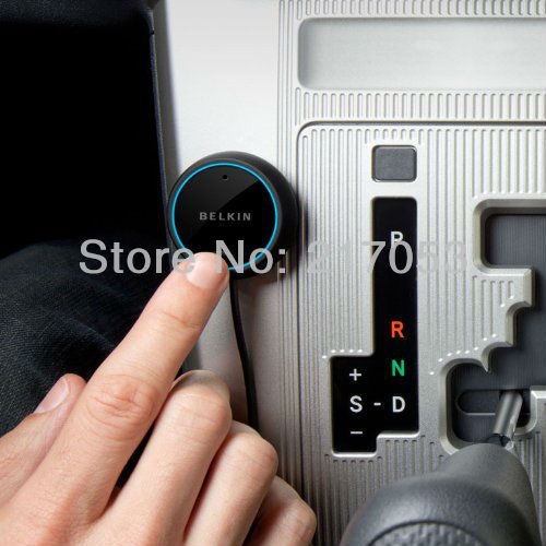 Bluetooth Car Kit Belkin Hands-Free USB Car Charger Stereo Music Receiver for Apple iPhone iPod BlackBerry Smartphones Dropship
