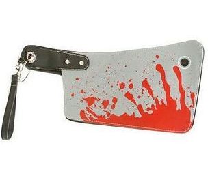IBAG STORE Bloody Cleaver Purse Cleaver Clutches Handbags Clutch Bags PU Leather Messenger Shoulder Bags Free shipping