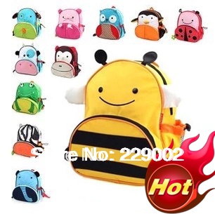 Owl Giraffe Ladybug Children School Bag Cartoon Animal Canvas Backpack Baby Toddler Kids Leather Shoulder Kindergarten Schoolbag