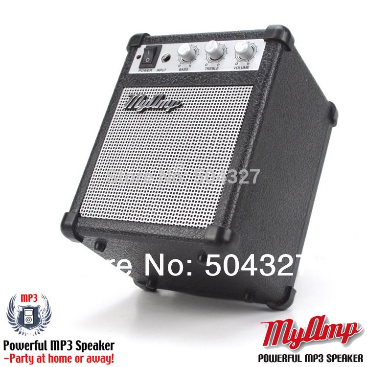 Free Shipping 1Piece Paladone My Amp Retro Speaker MP3 and Computer Speaker with USB Lead