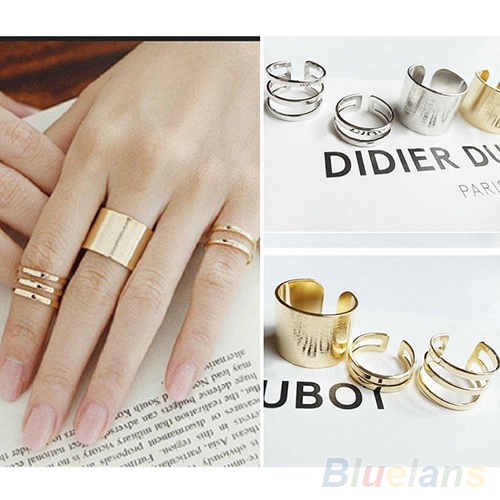 3Pcs 1Set Top Of Finger Over The Midi Tip Finger Above The Knuckle Open Ring 1NX3