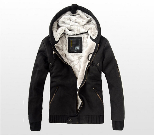 819 big deal  2014 new fashion hoody man's hoodies plus Cashmere zipper hooded good quality men's clothing 40