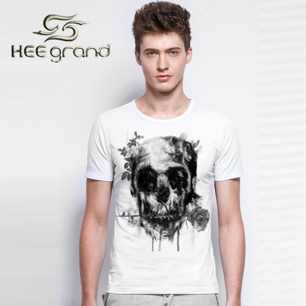 2014 New Men's t-shirt Heegrand Slim Casual Short Sleeve Printing O-neck Summer T-shirt Male Free Shipping  MTS513