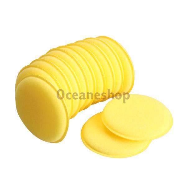 12pcs Car Vehicle Polish Wax Foam Sponges Car Applicator Pads Car Glass Cleaning Sponges BHU2
