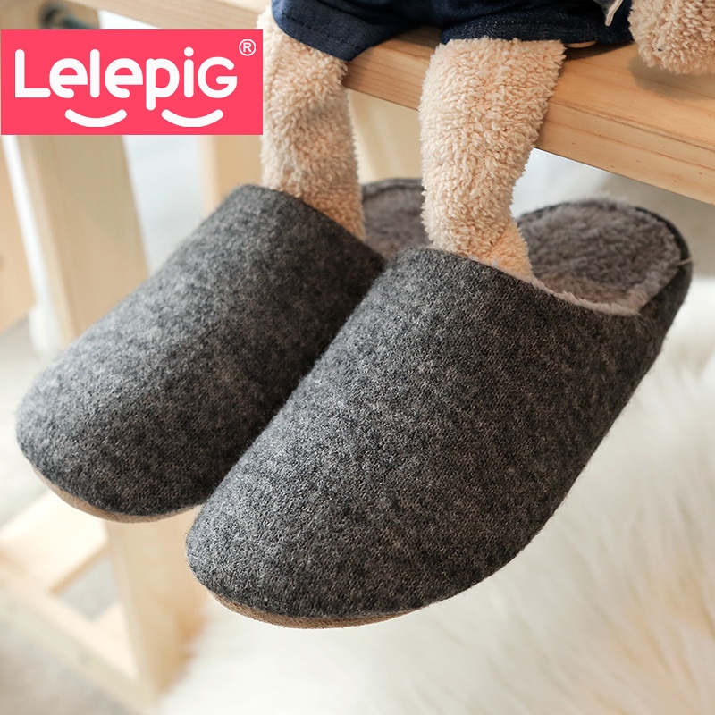 2014 Autumn And Winter Men Thermal Cotton-Padded Slip-Resistant Floor Platform Home Bedroom Plush Slippers Free Shipping