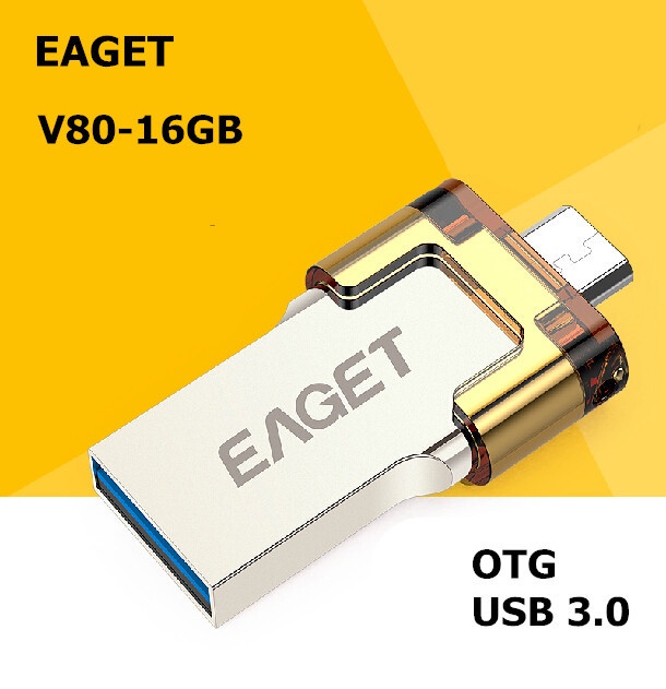 EAGET V80 USB 3.0 100% 16GB Smart Phone Tablet PC USB Flash Drives OTG external storage micro 16g pen drive memory stick