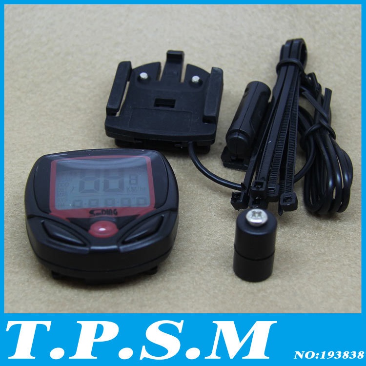 Free Shipping Waterproof LCD Bicycle Computer Display Bike Odometer Cycling  Speedometer 14 Functions Wholesale