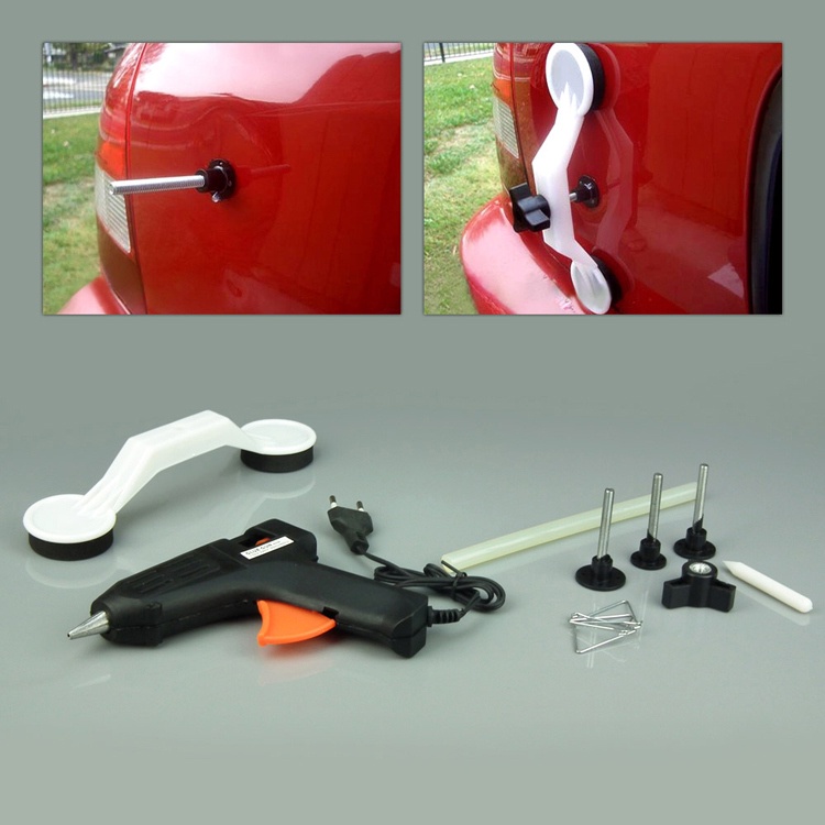 Free shipping!! Magic POPS A Dent Car Repair Kit & Ding DIY Car Dent Damage Repair Removal Tool with Glue Stick Gun