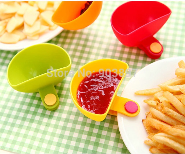 Free shipping 2014 New Dip Clips A Dip and Clip relish plate Pepper easy clean up dishwashier safe 4pcs in 1 set