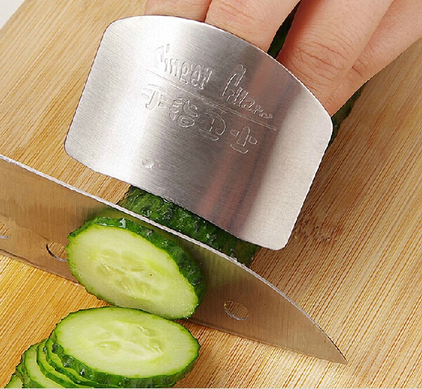 Finger guard newest stainless steel protect finger hand not to hurt cut Safety Guard Kitchen cooking tools C94 free shipping