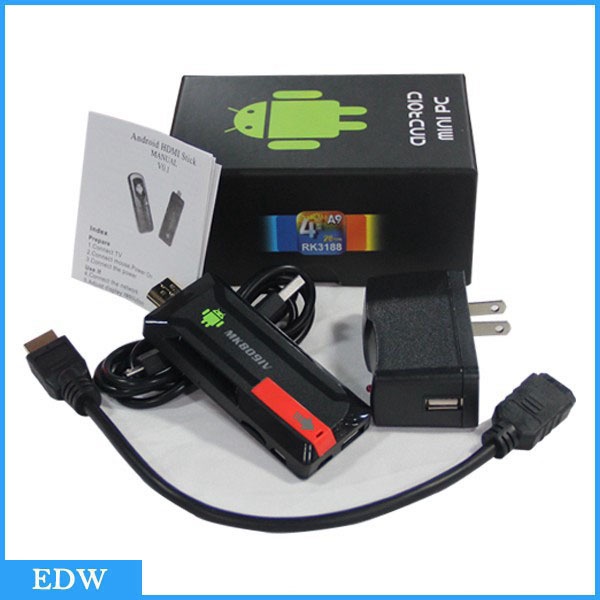 Quad Core RK3188 T TV Box MK809 IV Android 4.4.2 kit 2GB 8GB Bluetooth Wifi Google TV Player HDMI MK809 IV Updated MK809 III