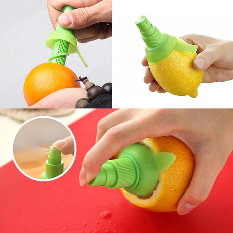 2015 New hot sale 2Pcs Chic Juice Juicer Lemon Spray Mist Orange Fruit Sprayer Kitchen Practical Tools free Shipping