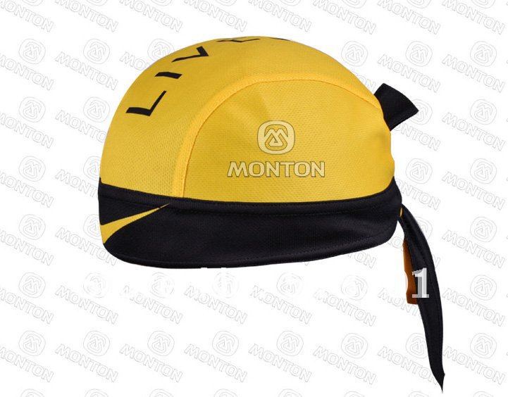 Free shipping team cycling COOLMAX scarf /yellow live cycling head wear cap / quick dry sweat blocker
