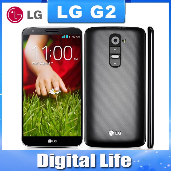 Original LG G2 F320 D802 D800 LS980 32GB phone 13MP camera Quad-core 5.2'' screen  wife Bluetooth with one year warranty