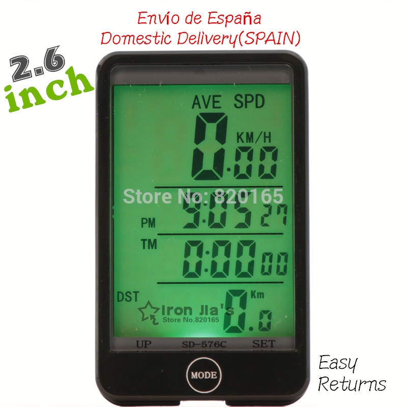 Multifunction Large-screen Backlight Wireless Waterproof Bicycle Computer Odometer Bike Touch Speedometer Bicycle Stopwatch