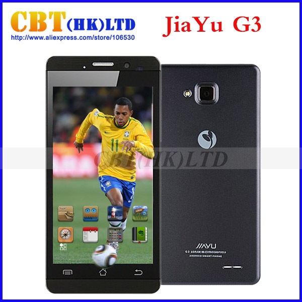 3000MAH Original JIAYU G3 G3C Mobile Phone WCDMA 3G MTK6582 1.3GHz Android 4.2 4.5'' IPS Gorilla Glass G3S / G3T White Silver