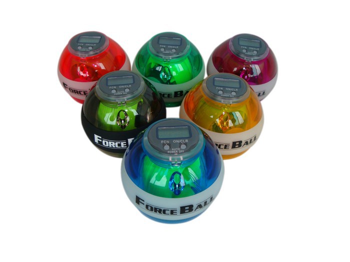 AC ForceBall PowerBall Gyroscope  Wrist Strengthener Ball  Power Grip Spin Power Ball (with counter) Freeshipping 8 Colors