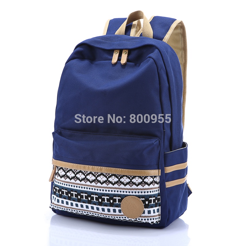 New Preppy Style Men Women Canvas Backpack Student Rucksack Casual Travel Backpack Old School Big Capacity Bag Free Shipping