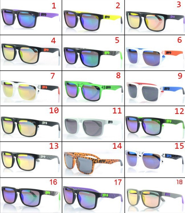 18 Colors Hot Selling New 2013 Fashion SPY KEN BLOCK HELM Glasses Men Outdoor Sport SPY Sunglasses Cycling  Free Shipping