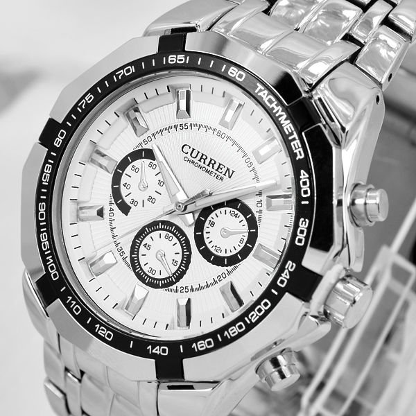 CURREN Brand Men military watch Fashion Men Quartz Adjustable men sports watches Full Steel Men Watch Casual Reloj Free Shiping
