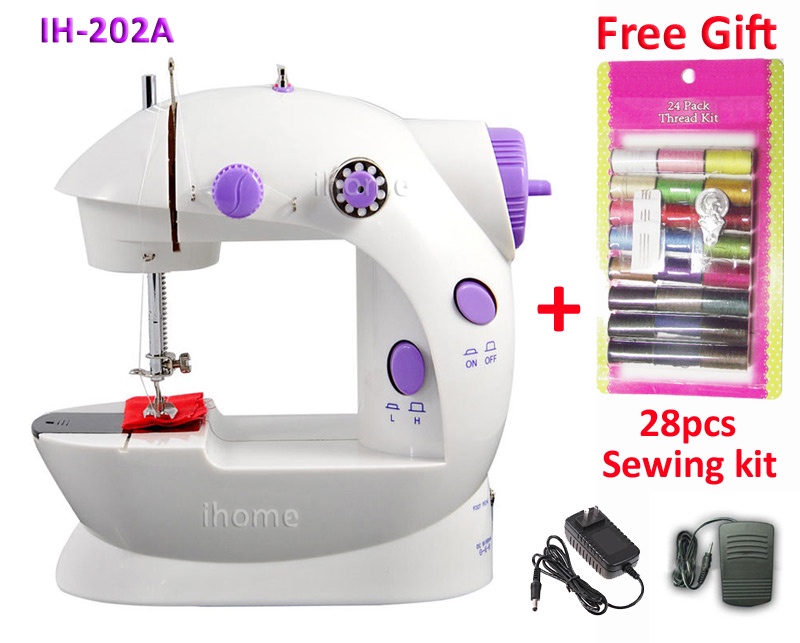 Hot Selling Electric Household Mini Sewing Machine Dual Speed with Power Supply Small Domestic DIY Sartorially,Free Shipping
