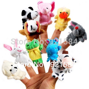 wholesale finger puppets story set toy,10pcs animal puppet,wholesale baby toy finger doll toys,fantoche de mao,fantoches de dedo