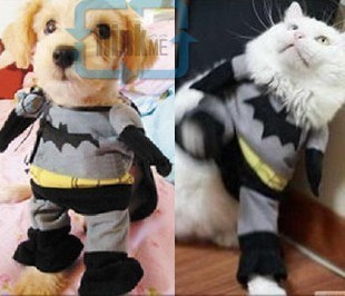 Batman Pet Dog Costume Apparel Outfit Clothing Clothes Costumes Apparel XS/S/M/L