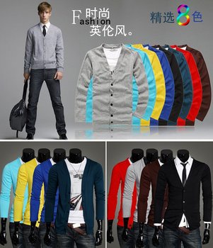 [M-210] 2013 new Men's Knitwear,Man knitting thin sweater, Slim Casual Sweater Coat,colthe,Free Shipping