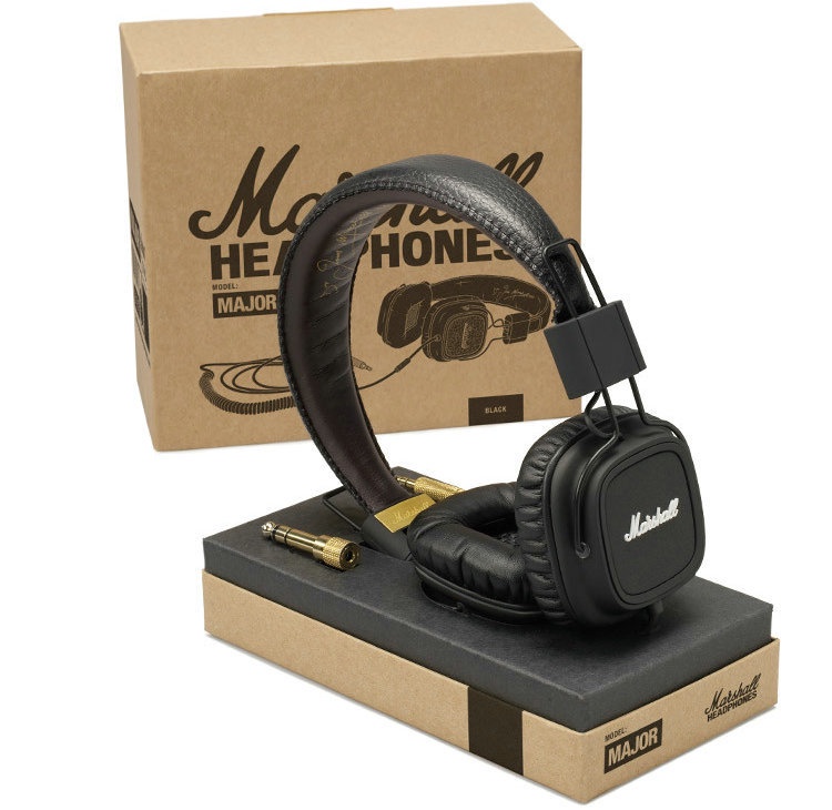 Genuine Marshall Major With Microphone & Remote On-Ear Pro Stereo DJ Headphone Black white color available New in box