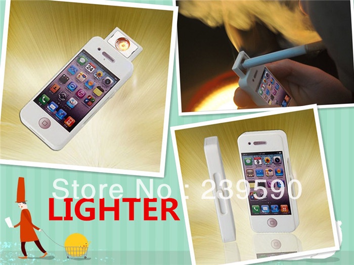 Electric cigarette rolling machine usb rechargeable electronic cigarette lighter mini Iphone Shape free shipping