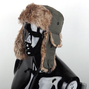 Men Women Winter Russian Trapper Bomber Aviator Trooper Earflap Snow Ski Hat Cap