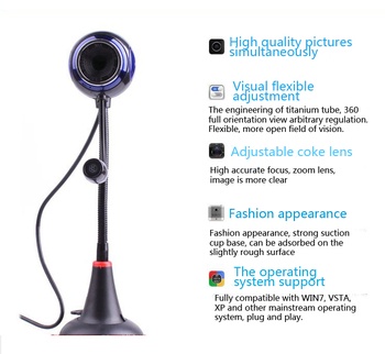 web cam computer camera digital USB 6 LED Webcam with Mic Digital Camera usb webcam,pc webcam free shipping 600