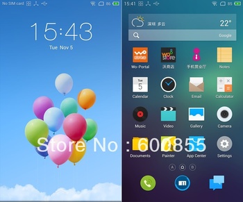 MEIZU MX3 32G 5.1 Inch Touch Big Screen Cell phone 2GB RAM 800-Megapiex Back Camera WCDMA Smartphone Black And White