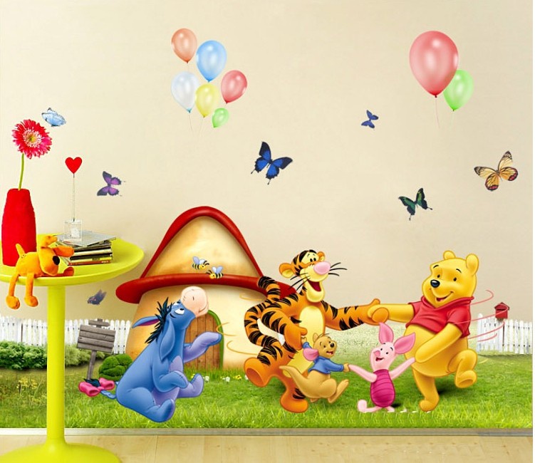 New Good Quality DIY Fashion Cheap Cartoon Animal PVC Wall Stickers Home Decals Kids Room Decor House Sticker