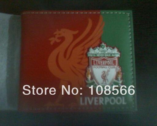 LFC  color printing PU wallet, football team red purse