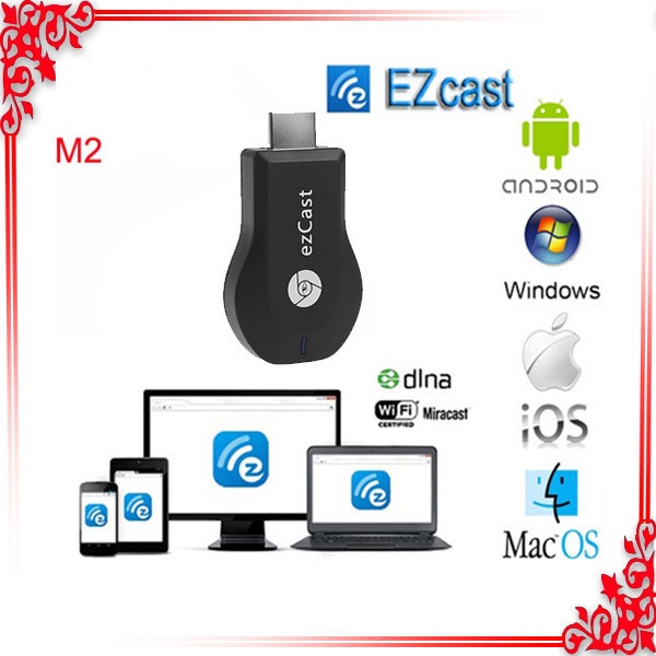 2014New Arrival ezCast M2 HDMI Dongle TV stick DLNA Miracast Airplay MirrorOP Better Than Chromecast Support Windows IOS Andriod