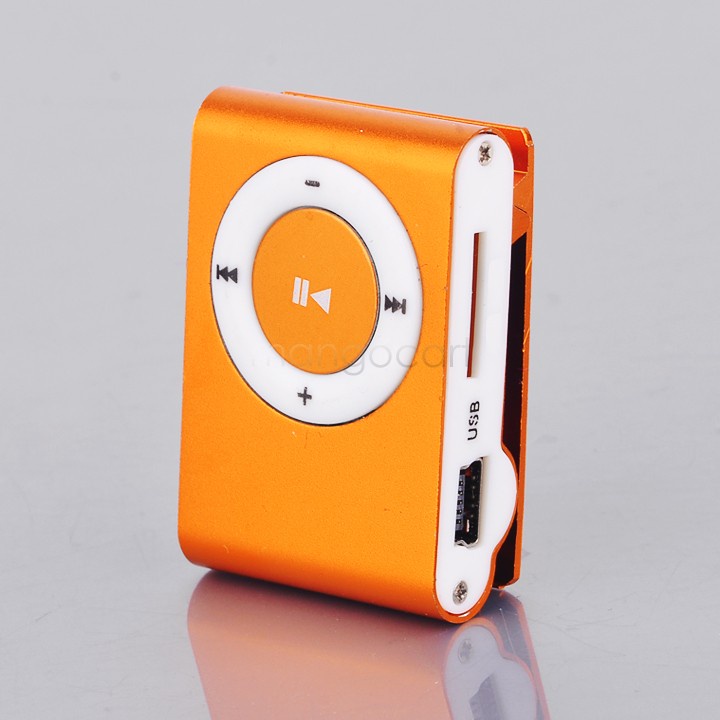 Freeshipping MINI clip MP3 Player with Micro TF/SD card Slot with mini MP3 no earphone no usb (only mp3) #7 SV003573