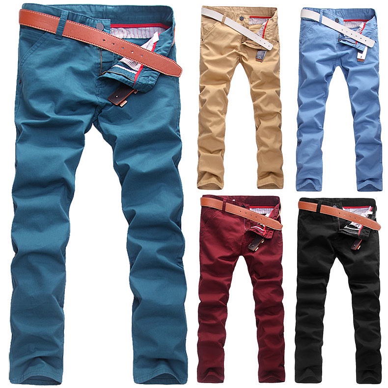 Size 28-36 2014 Spring Summer Man Trousers Slim Trousers Skinny Pants Men'S Clothing Male Casual Fashion Chino Khakis D338