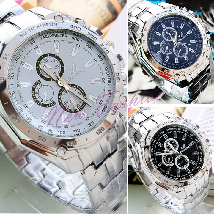 New 2014 Fashion Watches Men Stainless Steel Belt Sport Business Quartz Watch Wristwatches b7 SV000898