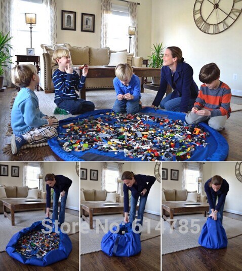 Portable Boys Girls Toys Play Mat Storage Bags Toys Organizer for Kids Children Infant Baby XL size Nylon Material